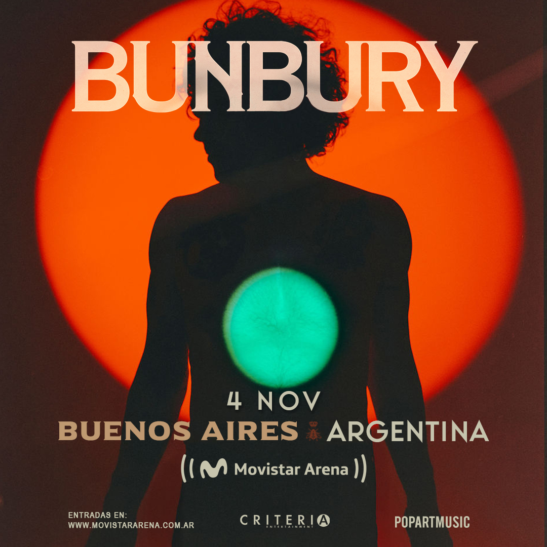 Bunbury 4 de noviembre en el Movistar Arena Bunbury 4 de noviembre en el Movistar Arena